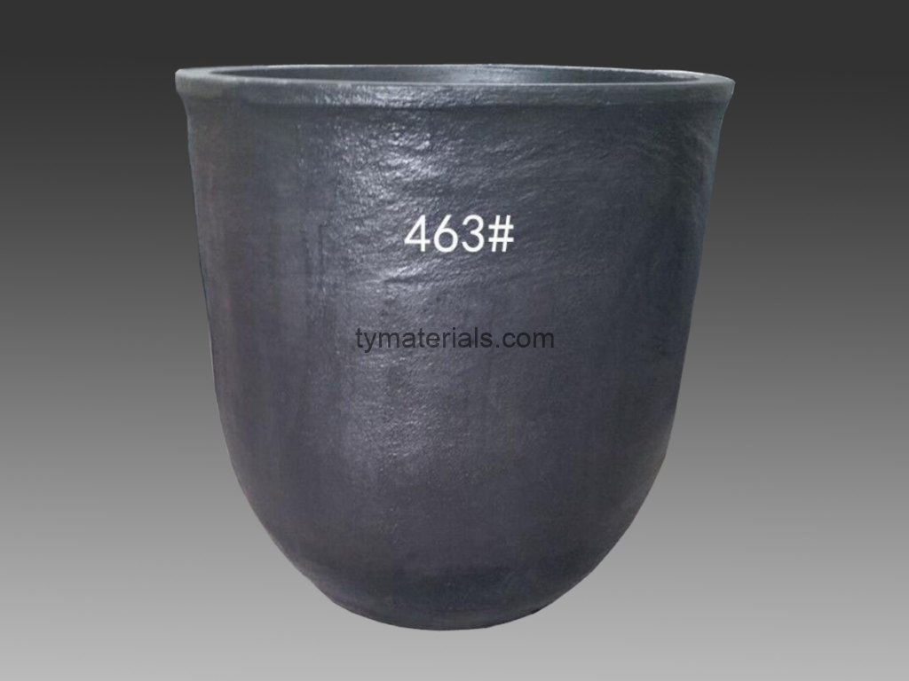 Silicon carbide crucible for high-temperature metal melting